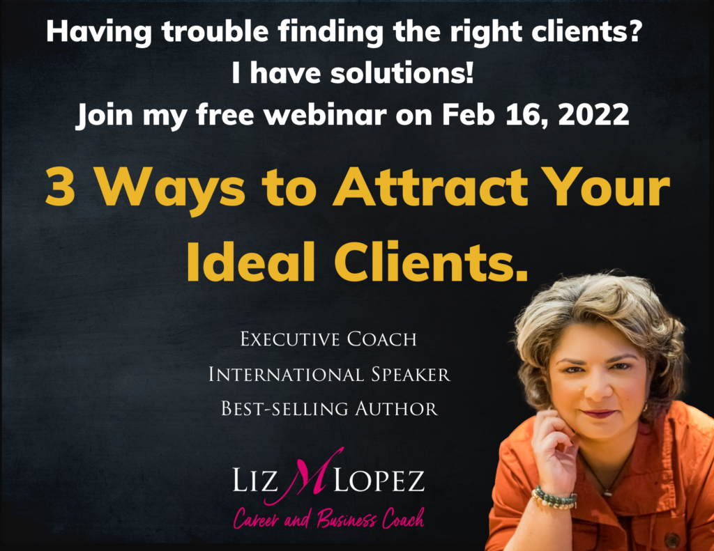 webinar with coach liz on ideal clients